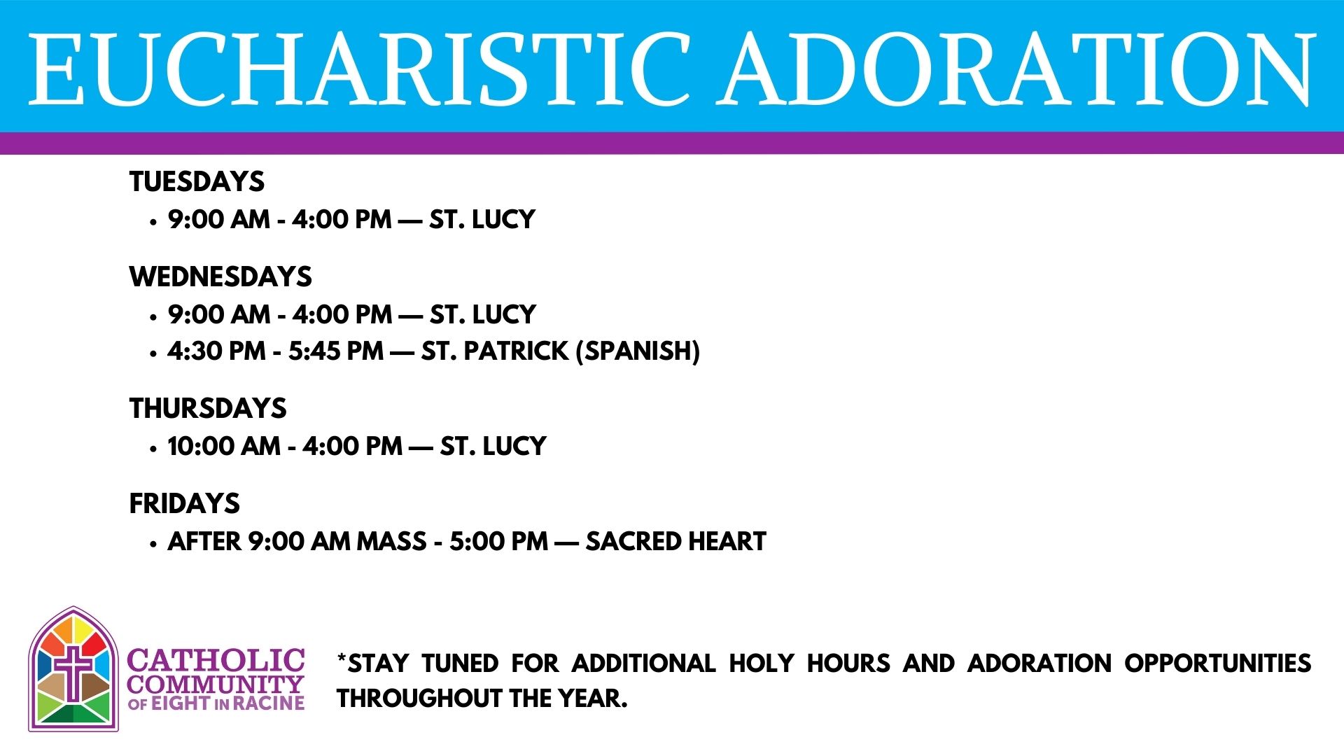 Eucharistic Adoration 2025