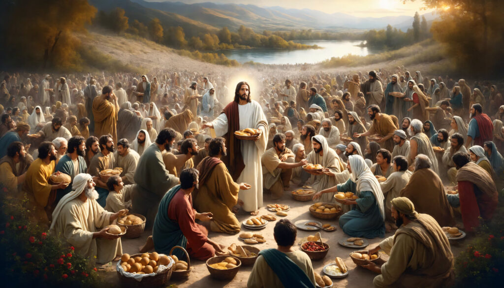 Jesus Feeding the 500
